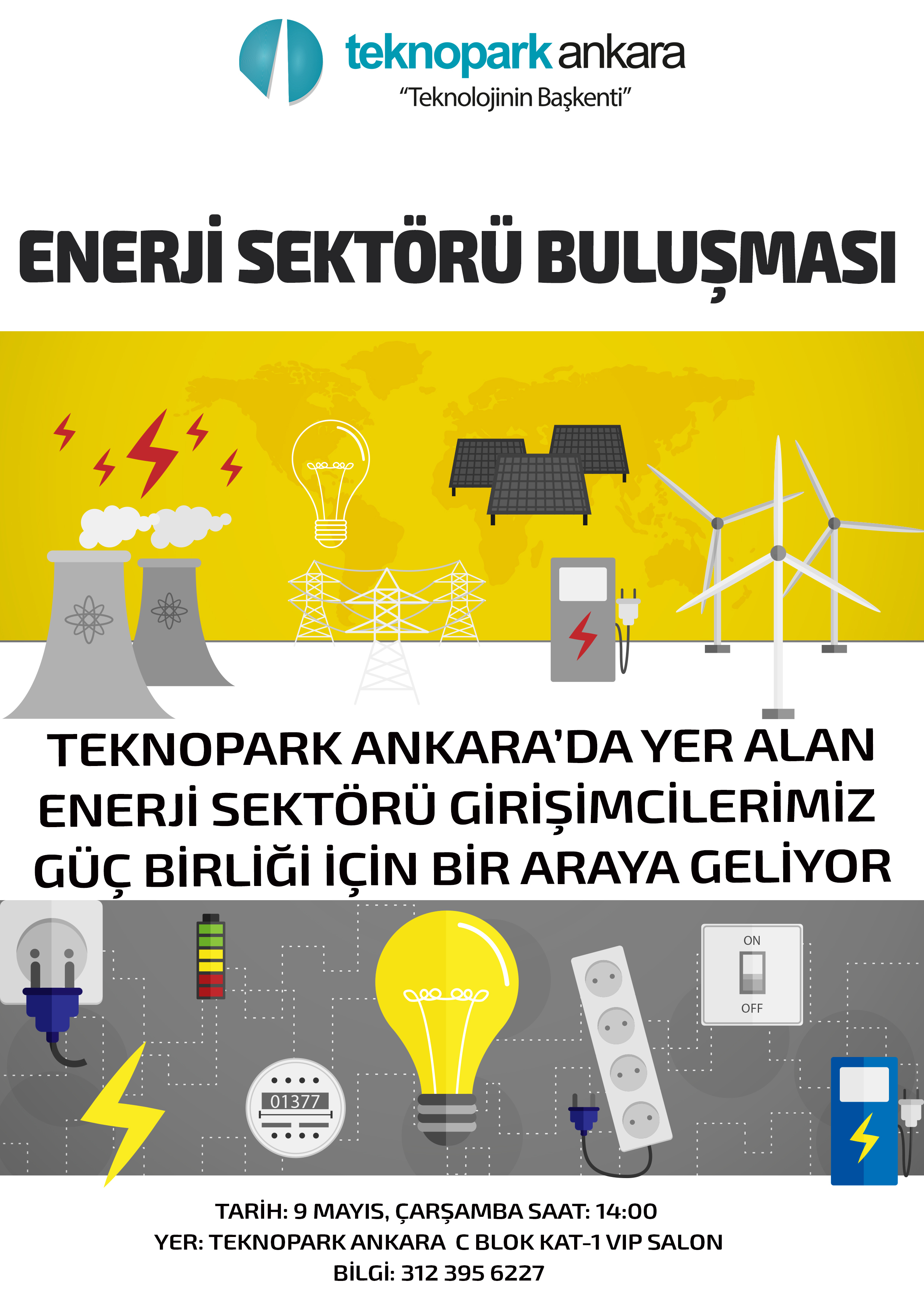 9 Mayıs Çarşamba günü saat 14:00 da enerji sektörü girişimcilerimiz ile Yönetim Kurulu Başkanımız Hasan Gültekin buluşuyor.